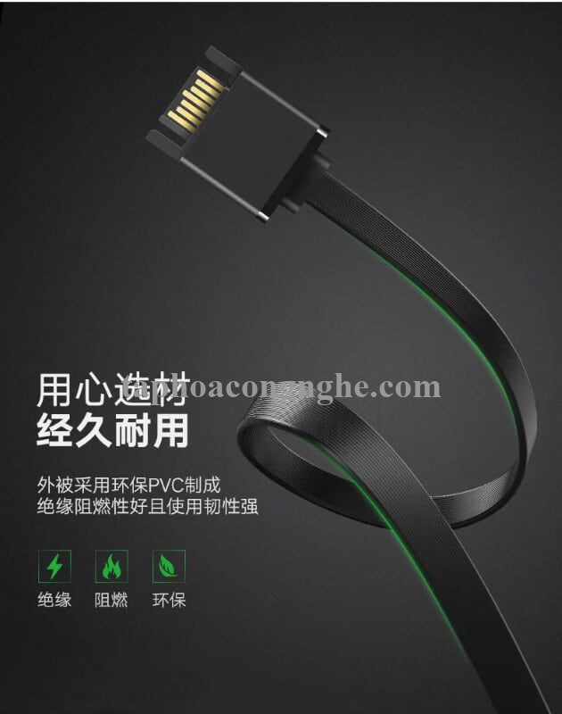 Ugreen 50399 0.5M màu Đen Cáp truyền dữ liệu SATA 3.0 cao cấp US217 30050399